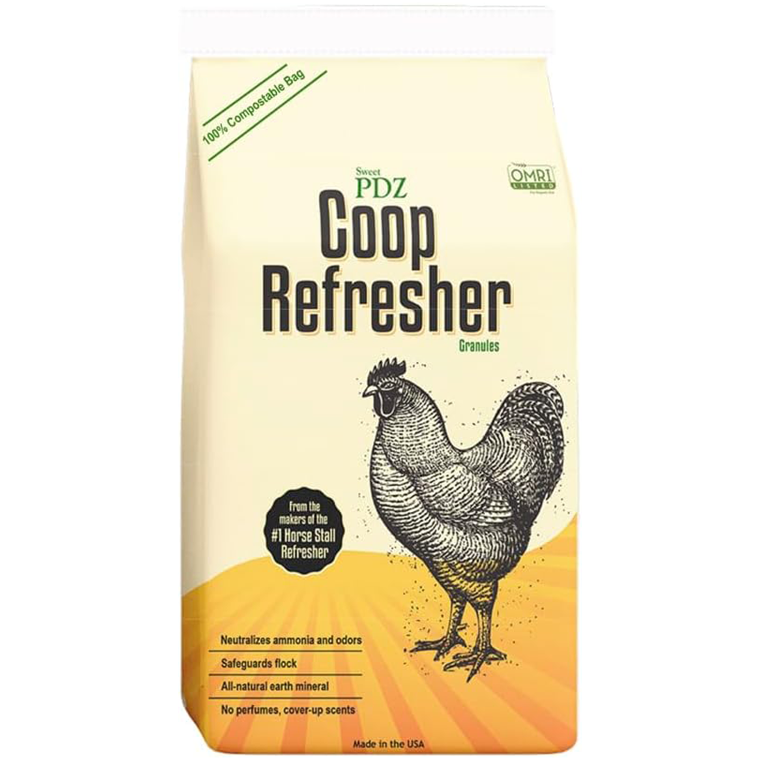 Coop Refresher - Zeolite Odor Eliminator - Essential Chicken Coop Accessory - 10 Lbs