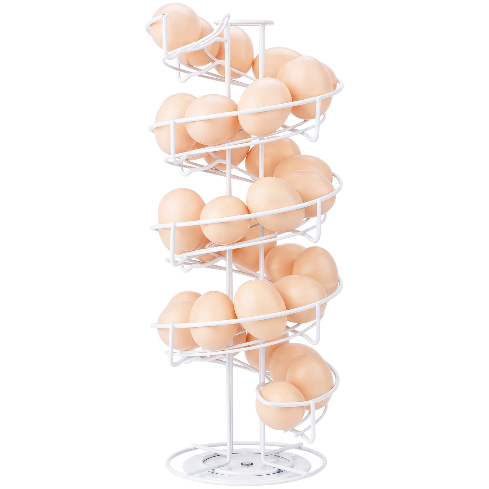 Spiral Design Metal Egg Skelter Dispenser Rack