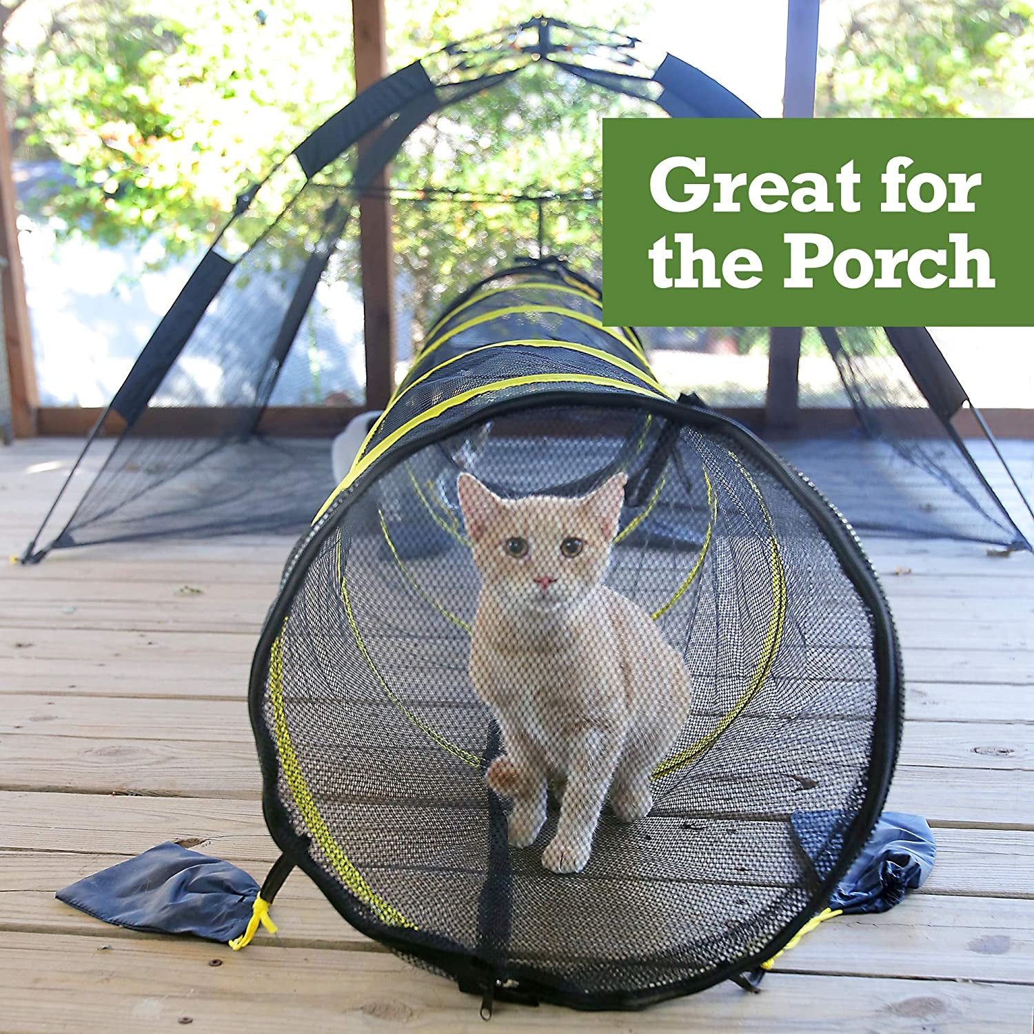 Outdoor Cat Enclosures for Indoor Cats [Portable Cat Tent, Cat Tunnel, and Playhouse] (Play Tents for Cats and Small Animals)