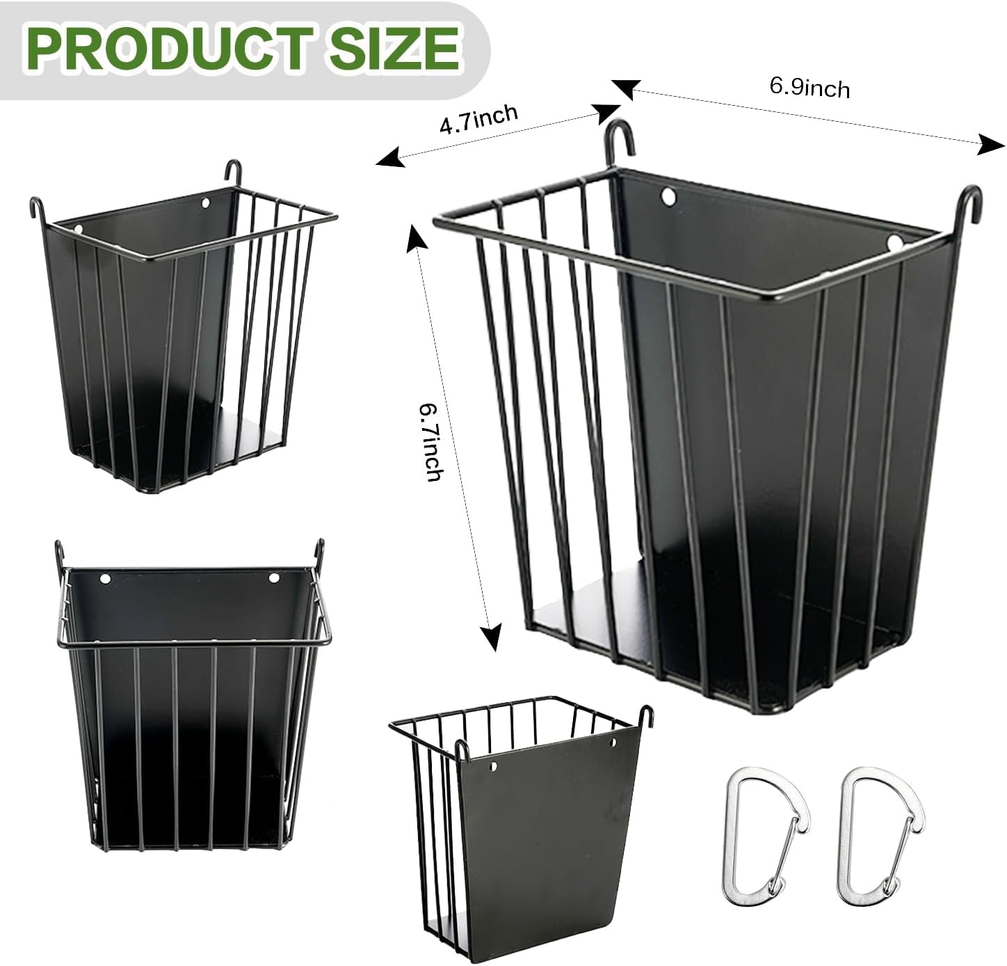 Upgrades Rabbit Hay Feeder - Guinea Pig Hay Feeder - Metal Frame Hay Rack with Adjustable Hook - Less Wasted - for Guinea Pigs - Chinchilla Bunny Cage Accessories - Bunny Feeder