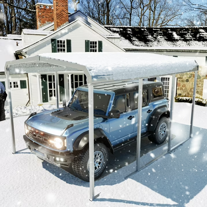 Tolead Heavy-Duty Galvanized Steel Carport – 20x20 FT All-Weather Shelter for Trucks, Boats & Outdoor Storage