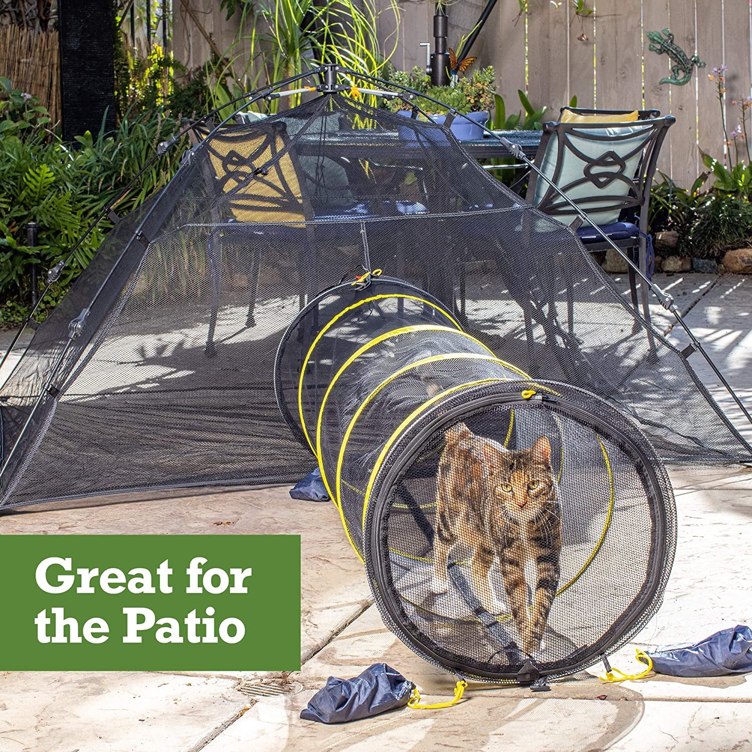 Outdoor Cat Enclosures for Indoor Cats [Portable Cat Tent, Cat Tunnel, and Playhouse] (Play Tents for Cats and Small Animals)