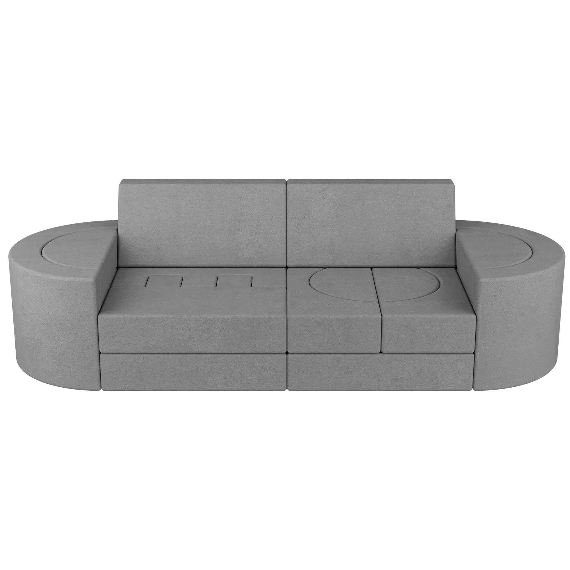 Betterhood 16pcs Modular Kids Play Couch, Large Toddler Play Sofa for Fun Play Time or Comfy Lounging, 1000+DIY Creativing Playroom Furniture, Foam Couch for Boys & Girls